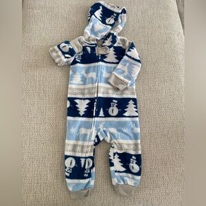 Fleece 9m Suit Secret Santa Polyester